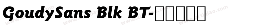 GoudySans Blk BT字体转换